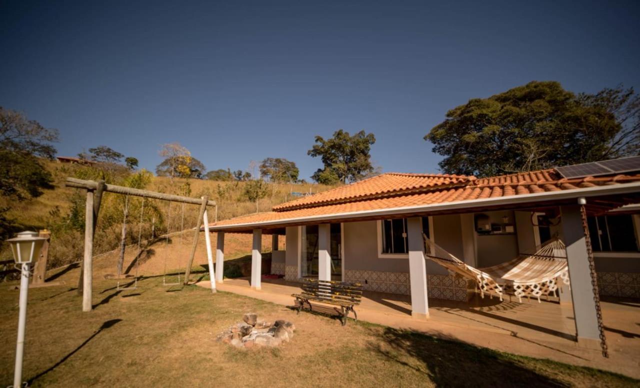Casa De Campo Com Piscina Cascata Artificial Sao Lourenco  Bagian luar foto